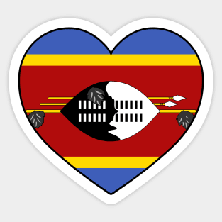 Heart - Eswatini _102 Sticker